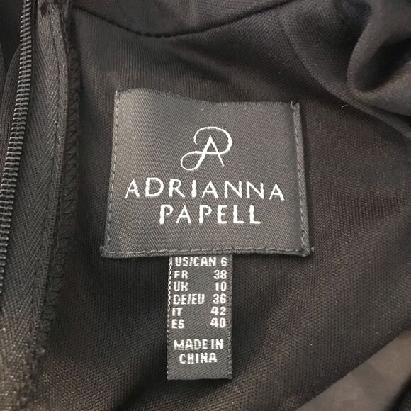 Adrianna Papell Beaded Vneck Dress - Picture 10 of 13